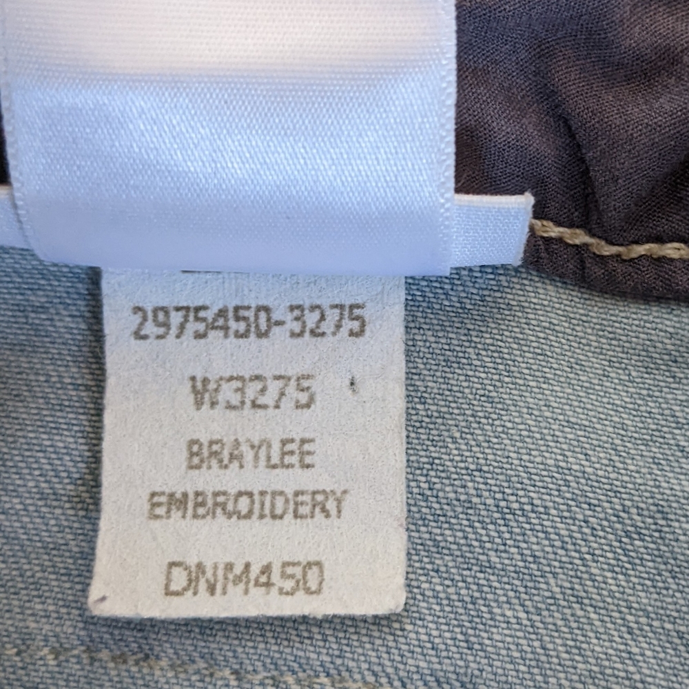 Paige Hoxton Ankle Bryalee Embroidery Skinny Jeans Size 24 - Picture 12 of 15